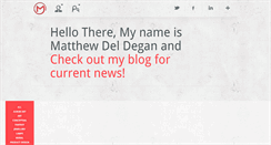 Desktop Screenshot of matthewdeldegan.com