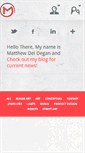 Mobile Screenshot of matthewdeldegan.com