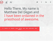 Tablet Screenshot of matthewdeldegan.com